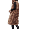 Faux Fur Sleeveless Coat- Thick, Warm, and Stylish Outerwear for Daily Wear