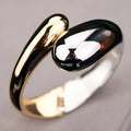 Duality  Gold and SilverCurve Bangle