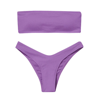 High Waist Strapless Sexy Bikini