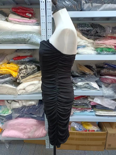 Sexy Black Elegant Mesh Strapless Bandage Women Midi Night Club Party Dresses 2024 Backless Corset Bodycon Summer Dress Vestidos