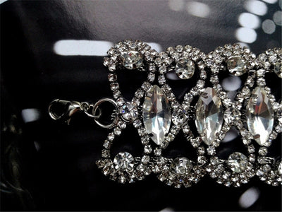 Belle Epoque Crystal Choker -  Silver