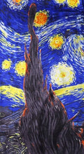The Starry Night by Vincent Gogh Silk Scarf