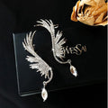 Angel Wings Rhinestone Earrings