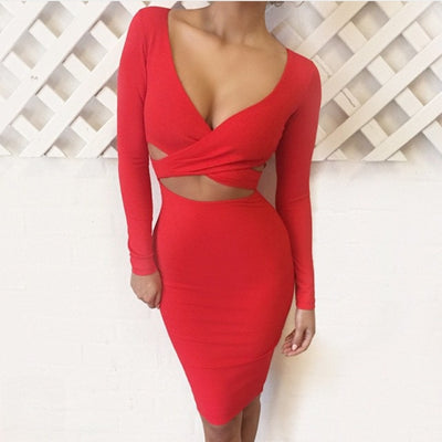 Bodycon Bandage Pencil Skirt Dress