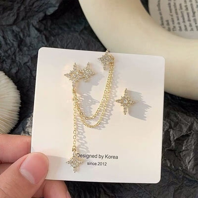 Angel Wings Rhinestone Earrings