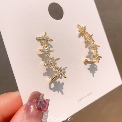 Angel Wings Rhinestone Earrings