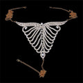 Monarch Crystal Gold Body Chain Jewelry