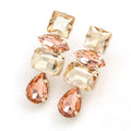 Mimi Rhinestone Water Drop Dangle Earrings