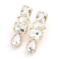 Mimi Rhinestone Water Drop Dangle Earrings