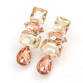 Mimi Rhinestone Water Drop Dangle Earrings
