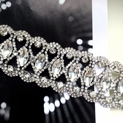 Belle Epoque Crystal Choker -  Silver