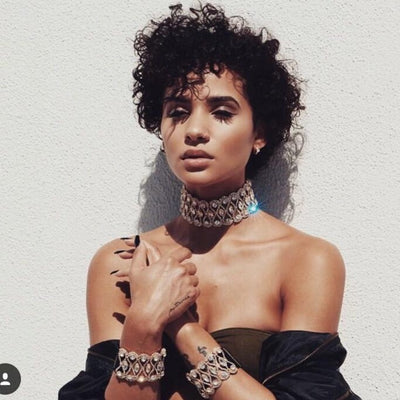 Belle Epoque Crystal Choker -  Silver