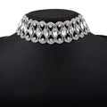 Belle Epoque Crystal Choker -  Silver