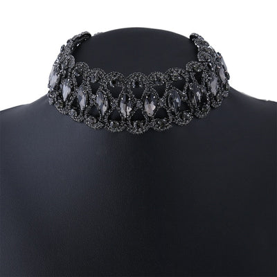 Belle Epoque Crystal Choker - Black