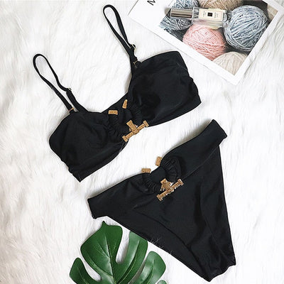 Crystal Ring Bandeau Bikini