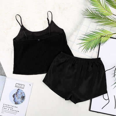 Satin Sleepwear with Spaghetti Straps Pajama