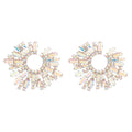 Art Deco Rhinestone Statement Earrings