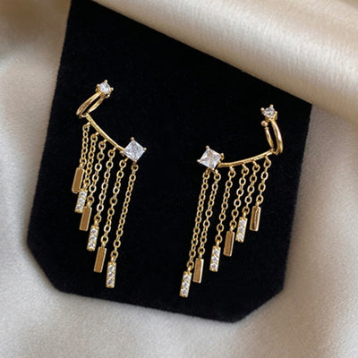 Angel Wings Rhinestone Earrings