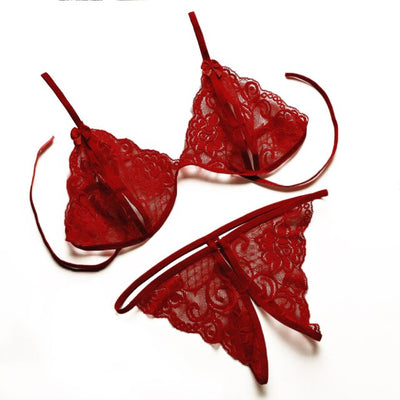 Lady Bloom Sheer Erotic Lingerie Set