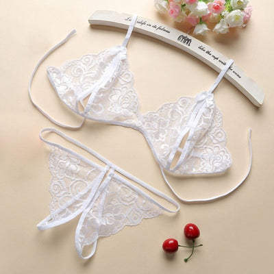 Lady Bloom Sheer Erotic Lingerie Set