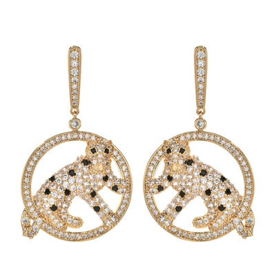 Leopard Zircon Earrings