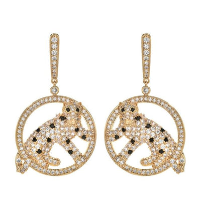 Leopard Zircon Earrings