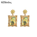 Gustav Klimt Kiss Painting - Drop Earrings Variants