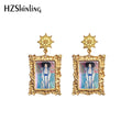 Gustav Klimt Kiss Painting - Drop Earrings Variants