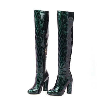 Scaled Over the Knee Boot